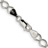 Lex & Lu Sterling Silver 5.75mm Fancy Curb Chain Necklace or Bracelet- 3 - Lex & Lu
