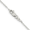 Lex & Lu Sterling Silver 1.4mm Beveled Oval Cable Chain Necklace- 3 - Lex & Lu