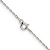 Lex & Lu Sterling Silver 1.25mm Loose Rope Chain Necklace- 3 - Lex & Lu