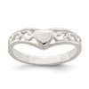 Lex & Lu Sterling Silver Heart Ring LAL43630 - Lex & Lu