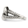 Lex & Lu Sterling Silver Antiqued Ring LAL43645- 4 - Lex & Lu