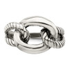 Lex & Lu Sterling Silver Antiqued Ring LAL43645- 5 - Lex & Lu