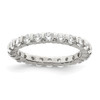 Lex & Lu Sterling Silver CZ Band Ring LAL43674 - Lex & Lu