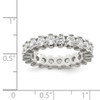 Lex & Lu Sterling Silver CZ Band Ring- 3 - Lex & Lu