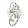 Lex & Lu Sterling Silver Scroll Ring- 5 - Lex & Lu