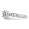 Lex & Lu Sterling Silver Square CZ Ring LAL43777- 4 - Lex & Lu