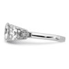 Lex & Lu Sterling Silver 3 Stone CZ Ring LAL43788- 4 - Lex & Lu