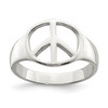 Lex & Lu Sterling Silver Peace Sign Ring - Lex & Lu