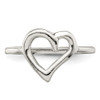 Lex & Lu Sterling Silver Polished Heart Ring LAL43947- 5 - Lex & Lu