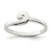 Lex & Lu Sterling Silver Polished Swirl Ring - Lex & Lu