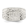 Lex & Lu Sterling Silver Swirl Design Ring- 5 - Lex & Lu