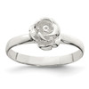 Lex & Lu Sterling Silver 8mm Rose Ring - Lex & Lu