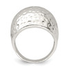 Lex & Lu Sterling Silver Textured Dome Ring- 2 - Lex & Lu