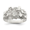 Lex & Lu Sterling Silver Men's Nugget Ring LAL44132 - Lex & Lu