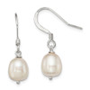 Lex & Lu Sterling Silver White Cultured Freshwater Pearl Dangle Earrings - Lex & Lu