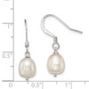 Lex & Lu Sterling Silver White Cultured Freshwater Pearl Dangle Earrings - 4 - Lex & Lu