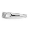 Lex & Lu Sterling Silver Diamond Band Ring- 4 - Lex & Lu