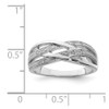Lex & Lu Sterling Silver w/Rhodium Diamond Ring LAL44396- 4 - Lex & Lu