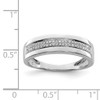 Lex & Lu Sterling Silver Diamond Ladies Band LAL44409- 3 - Lex & Lu