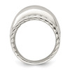 Lex & Lu Sterling Silver Twisted Dome Stacked Ring- 2 - Lex & Lu