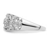 Lex & Lu Sterling Silver w/Rhodium Diamond Ring LAL44514- 3 - Lex & Lu