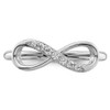 Lex & Lu Sterling Silver w/CZ Infinity Ring LAL44532- 5 - Lex & Lu