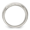 Lex & Lu Sterling Silver Brushed Ring- 2 - Lex & Lu