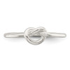 Lex & Lu Sterling Silver Polished Knot Ring- 5 - Lex & Lu