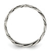 Lex & Lu Sterling Silver Polished Weave 3mm WoMen's Ring- 2 - Lex & Lu