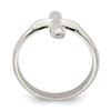 Lex & Lu Sterling Silver Vertical Tiny Freeform Cross Ring- 2 - Lex & Lu