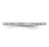 Lex & Lu Sterling Silver Polished CZ Ring LAL44622- 4 - Lex & Lu