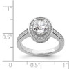 Lex & Lu Sterling Silver & CZ Oval Ring- 4 - Lex & Lu