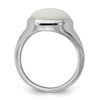 Lex & Lu Sterling Silver White Agate Ring LAL44691- 2 - Lex & Lu