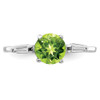 Lex & Lu Sterling Silver Peridot & CZ Ring LAL44736- 5 - Lex & Lu