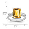 Lex & Lu Sterling Silver Citrine Ring LAL44816- 3 - Lex & Lu