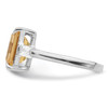 Lex & Lu Sterling Silver Citrine Ring LAL44816- 4 - Lex & Lu