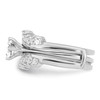 Lex & Lu Sterling Silver CZ Ring Set LAL44868- 3 - Lex & Lu