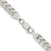 Lex & Lu Sterling Silver 6mm Domed Curb Chain Necklace or Bracelet- 3 - Lex & Lu