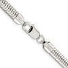 Lex & Lu Sterling Silver 6mm Round Snake Chain Necklace- 3 - Lex & Lu