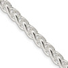 Lex & Lu Sterling Silver 6mm Round Spiga Chain Necklace - Lex & Lu