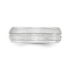 Lex & Lu Sterling Silver 7mm Brushed Fancy Band LAL44949- 3 - Lex & Lu