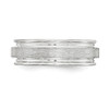 Lex & Lu Sterling Silver 7mm Brushed Fancy Band LAL44959- 3 - Lex & Lu