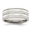 Lex & Lu Sterling Silver 8mm Polished Fancy Band LAL44964 - Lex & Lu