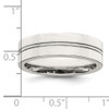 Lex & Lu Sterling Silver 6mm Polished Fancy Band LAL44968- 5 - Lex & Lu