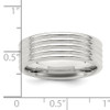 Lex & Lu Sterling Silver 7mm Polished Fancy Band LAL44983- 5 - Lex & Lu