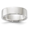 Lex & Lu Sterling Silver 6mm Flat Band - Lex & Lu