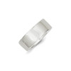 Lex & Lu Sterling Silver 8mm Flat Band- 2 - Lex & Lu