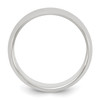 Lex & Lu Sterling Silver 6mm Half-Round Band- 2 - Lex & Lu