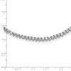 Lex & Lu Sterling Silver w/Rhodium CZ 24'' Necklace - 5 - Lex & Lu