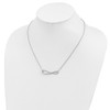 Lex & Lu Sterling Silver CZ Polished Necklace 18.5'' - 3 - Lex & Lu